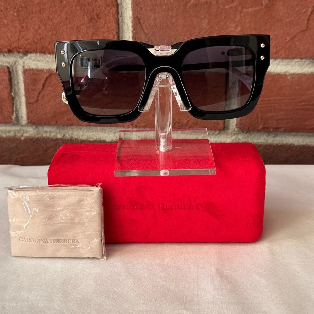 •Carolina Herrera HER0255/S Square Acetate Sunglasses NEW